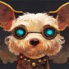 Cool Steampunk Dog Paint By Numbers