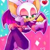 Cute Rouge The Bat Paint By Numbers