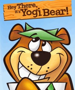 Cute Yogi Bear Paint By Numbers