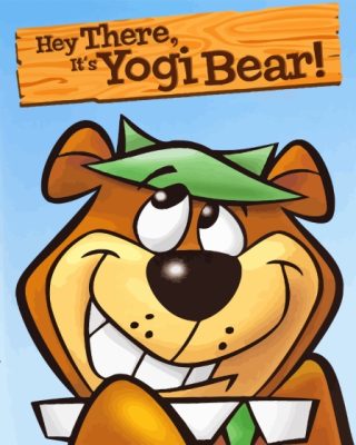 Cute Yogi Bear Paint By Numbers