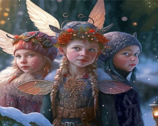 Fairy Angels Paint By Numbers