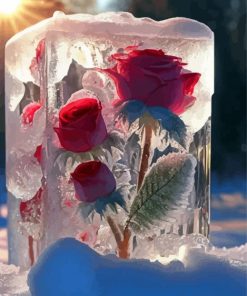 Frozen Roses Paint By Numbers