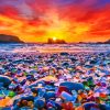 Glass Beach Usa Sunset Paint By Numbers