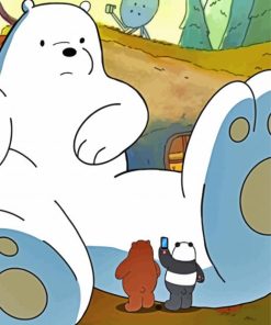 Ice Bear We Bare Bears Cartoon Paint By Numbers