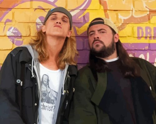 Jay And Silent Bob Film Characters Paint By Numbers