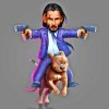 John Wick Dog Rider Paint By Numbers