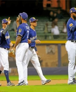 Milwaukee Brewers Team Paint By Numbers