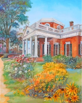 Monticello Spring Art Paint By Numbers