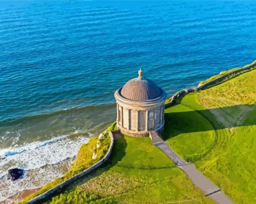 Mussenden Temple Seascape View Paint By Numbers