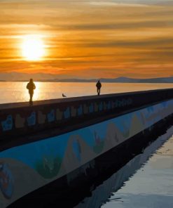 Ogden Point Breakwater Sunset Paint By Numbers