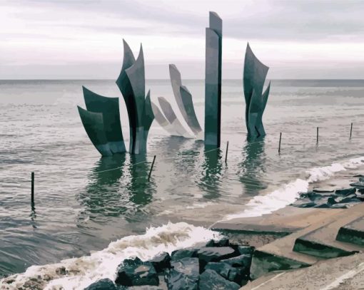 Omaha Beach Normandy French Coast Paint By Numbers