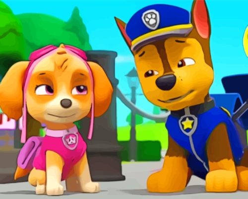 Paw Patrol Paint By Numbers