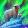 Polar Bear Northern Lights Paint By Numbers