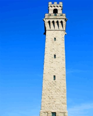 Provincetown Pilgrim Monument Paint By Numbers