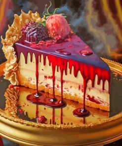 Red Cake Paint By Numbers