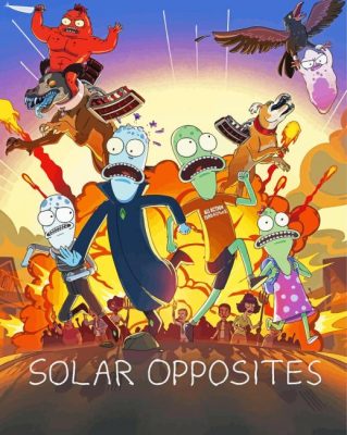 Solar Opposites Animated Sitcom Paint By Numbers