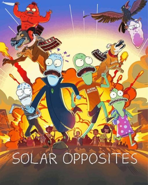 Solar Opposites Animated Sitcom Paint By Numbers