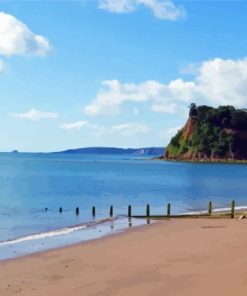 Teignmouth Beach Paint By Numbers