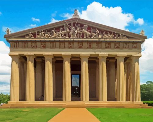 Tennesse Parthenon Nashville Paint By Numbers