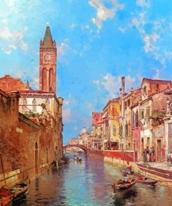 Vintage Venice Landscape House Paint By Numbers