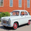 White Car Ford Anglia Paint By Numbers