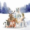 Wild Animals In Snow -Paint By Numbers