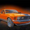 Yellow Mustang Mach 1 Paint By Numbers