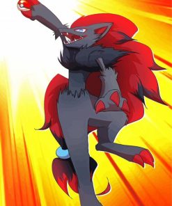 Zoroark Pokemon Character Paint By Numbers