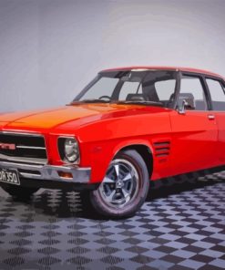 1973 Holden Monaro Red Vintage Car Paint By Numbers