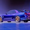 Aesthetic Nissan R34 Car Paint By Numbers