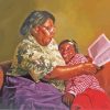 African Grandma And Granddaughter Paint By Numbers