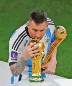 Argentina Messi Cup Paint By Numbers