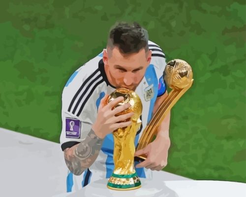 Argentina Messi Cup Paint By Numbers