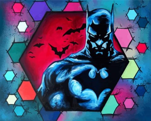 Batman Animation Pop Art Paint By Numbers