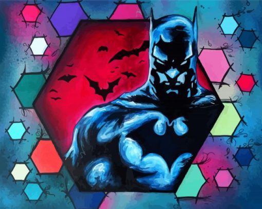 Batman Animation Pop Art Paint By Numbers