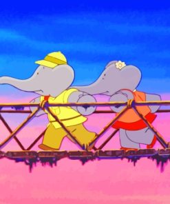 Babar And Celeste Adventure Paint By Numbers