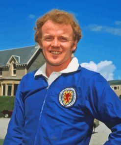 Billy Bremner With Blue T-shir For Painting By Numbers