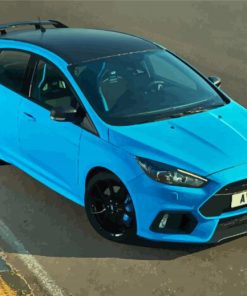 Blue Ford Focus RS Paint By Numbers