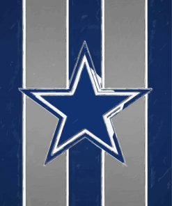 Dallas Cowboys Logo Paint By Numbers