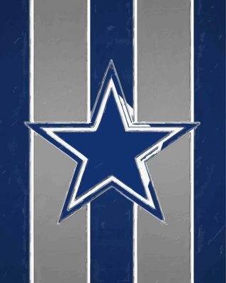 Dallas Cowboys Logo Paint By Numbers