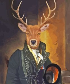 Deer In Suite Paint By Numbers