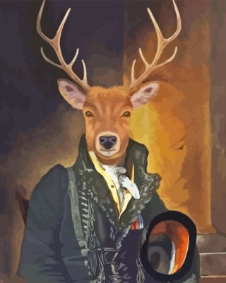 Deer In Suite Paint By Numbers