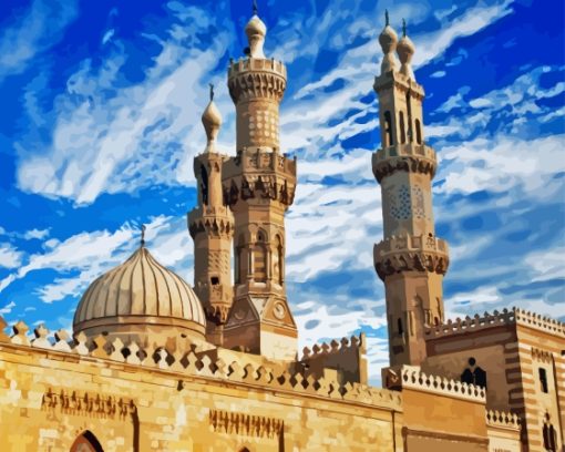 Egypt Al Azhar Mosque Paint By Numbers