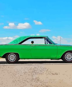 Green 69 Dodge Dart Paint By Numbers