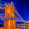 John Roebling Suspension Bridge Paint By Numbers