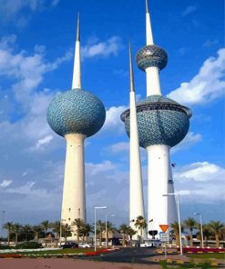 Kuwait Towers Paint By Numbers