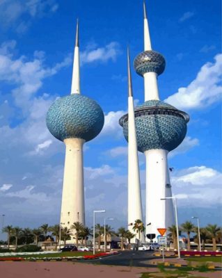 Kuwait Towers Paint By Numbers