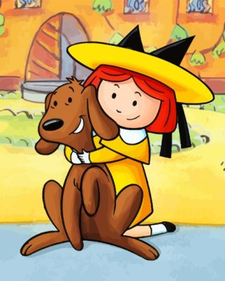 Madeline And Dog Paint By Numbers