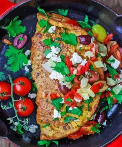 Mediterranean Omelette Paint By Numbers