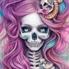 Mermaid Skeleton Paint By Numbers